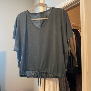 Lululemon V neck Drawstring top